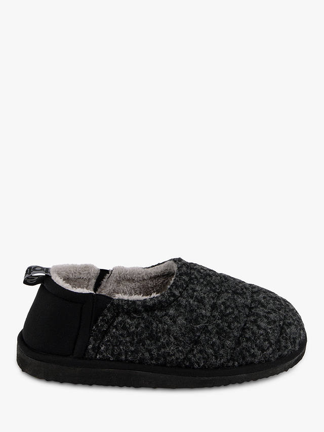 totes Quilted Full Back Slippers, Black