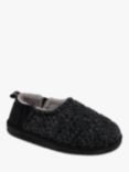 totes Quilted Full Back Slippers, Black