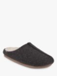 totes ICONS Felted Centre Seam Mule Slippers, Charcoal