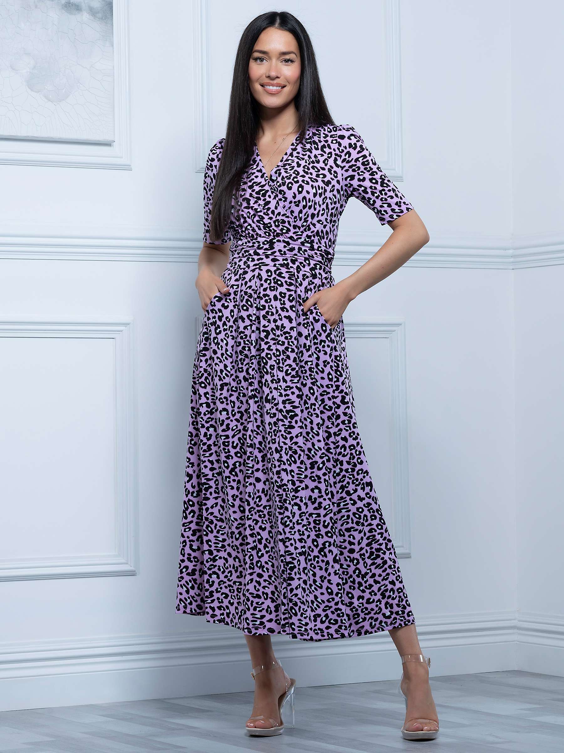 Buy Jolie Moi Selene Animal Print Maxi Dress, Multi Online at johnlewis.com