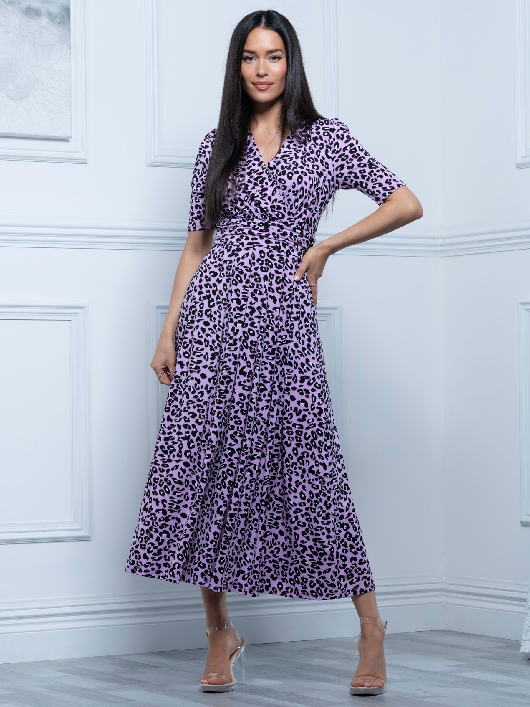 Buy Jolie Moi Selene Animal Print Maxi Dress, Multi Online at johnlewis.com