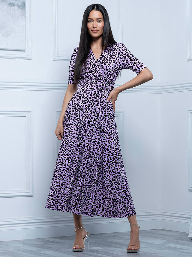 Jolie Moi Selene Animal Print Maxi Dress, Multi
