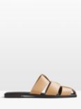 HUSH Penelope Leather Cage Mule Flats, Tan