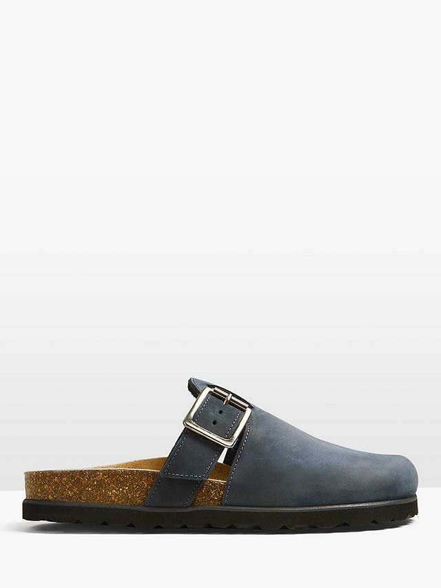 HUSH Catalina Suede Mules, Washed Black