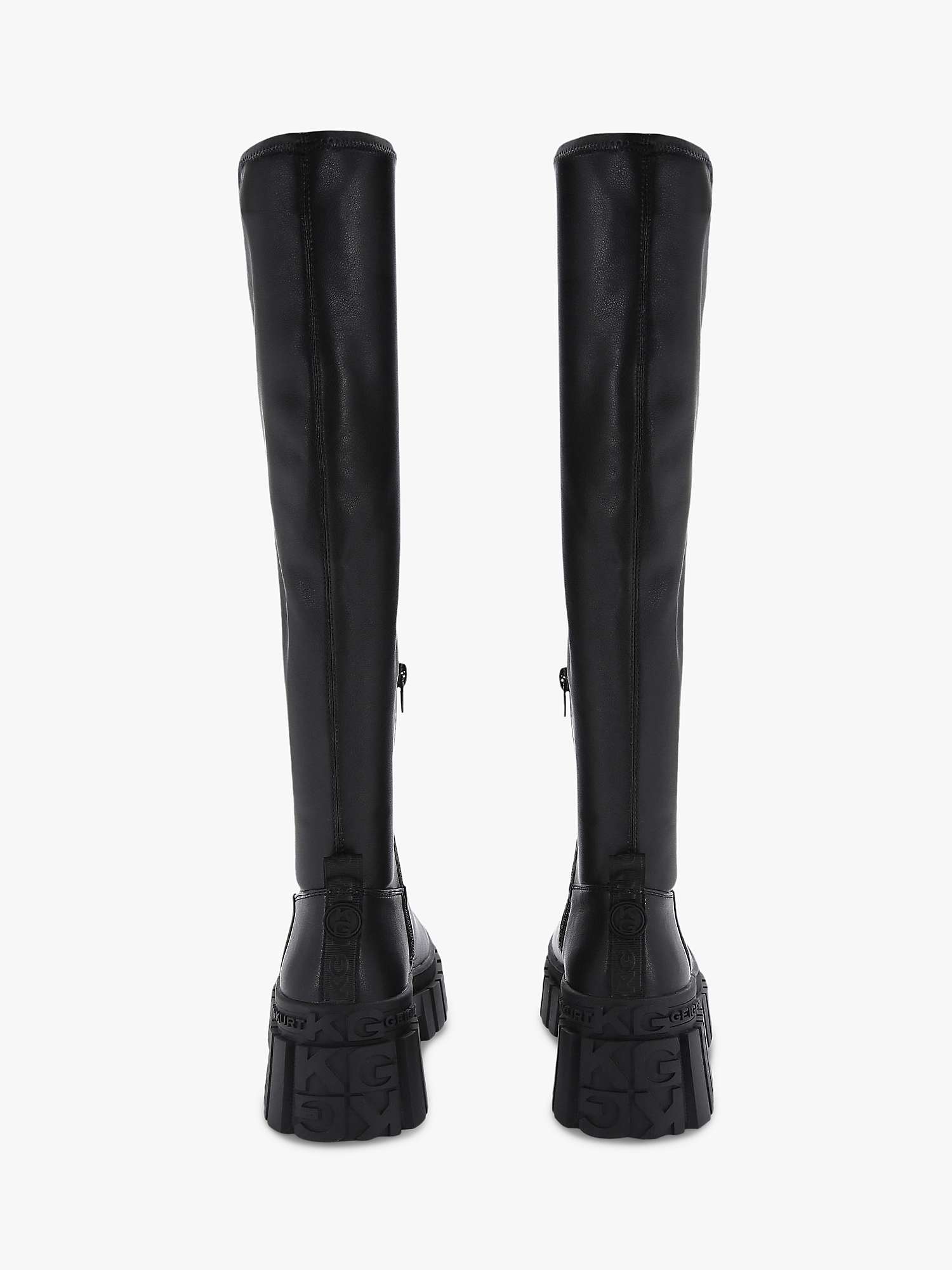 Buy KG Kurt Geiger Tegan Knee High Sock Boots, Black Online at johnlewis.com