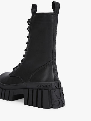 KG Kurt Geiger Tegan Lace Up Chunky Ankle Boots, Black
