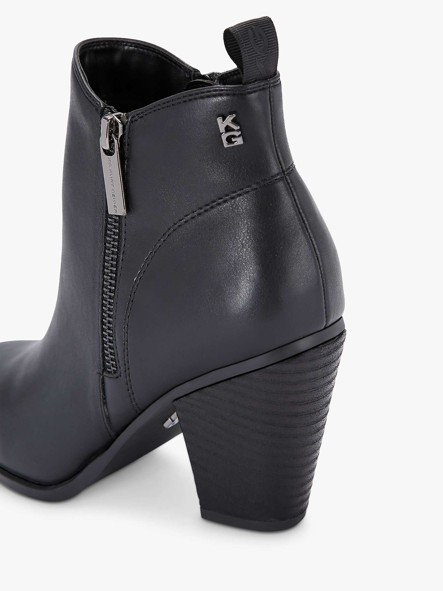 KG Kurt Geiger Stella Ankle Boots, Black at John Lewis & Partners