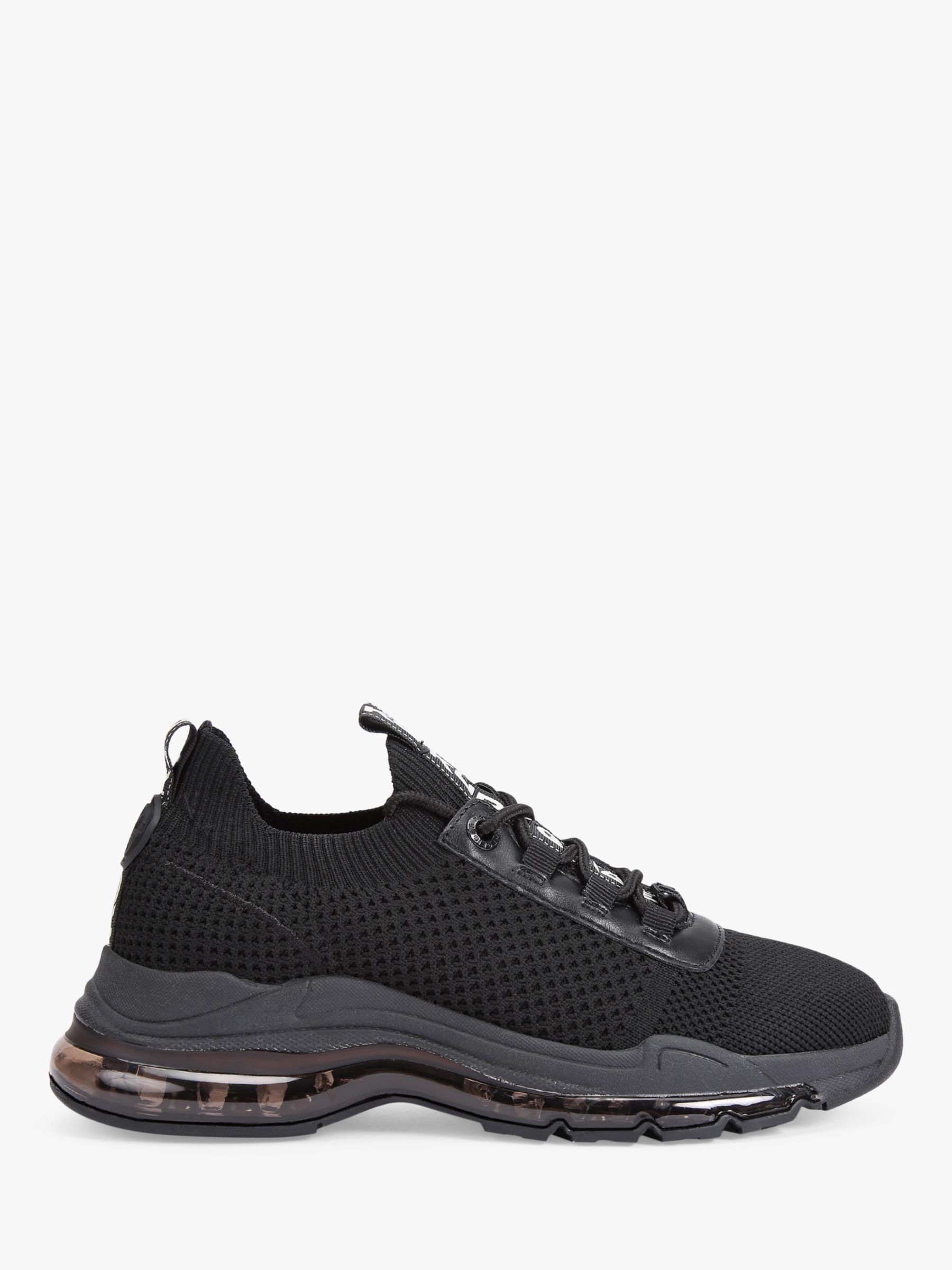 KG Kurt Geiger Legit Knitted Trainers, Black at John Lewis & Partners