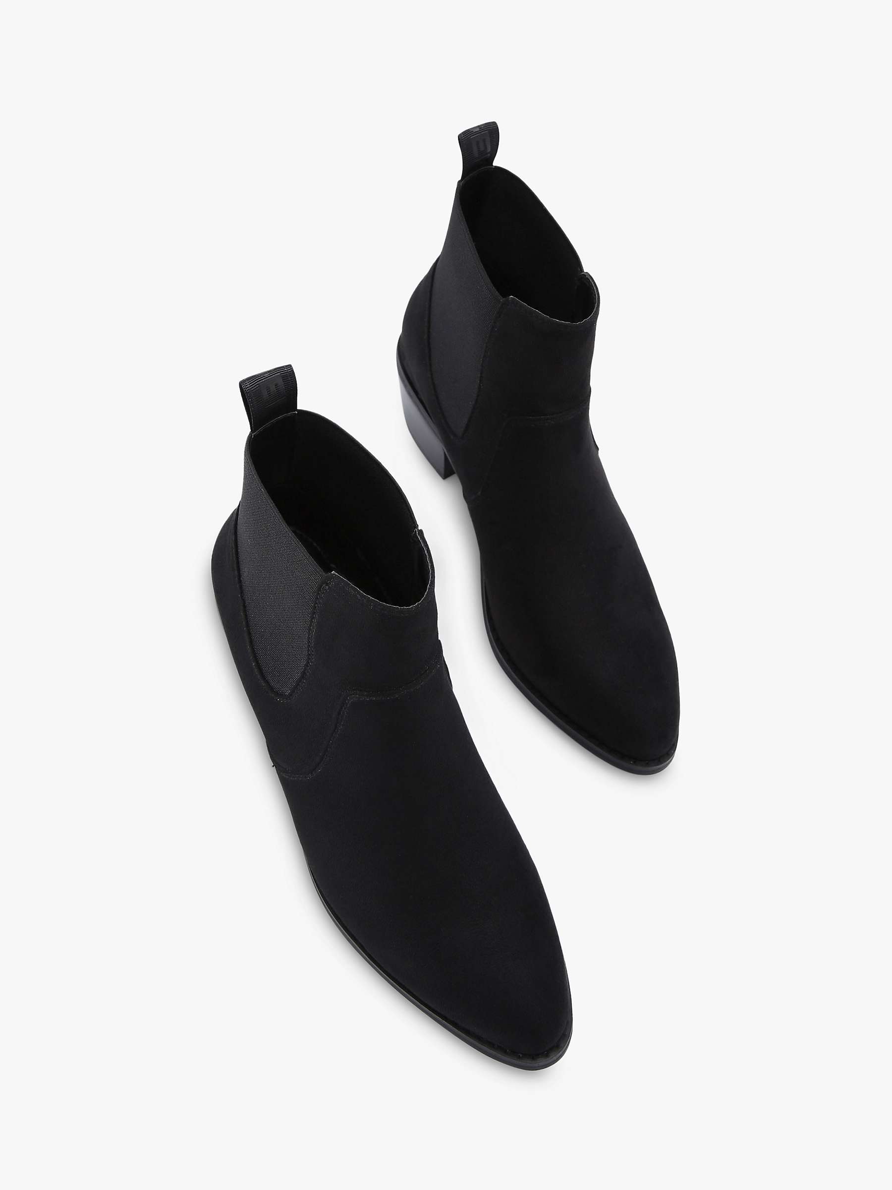 Buy KG Kurt Geiger Trudy Suede Ankle Boots, Black Online at johnlewis.com