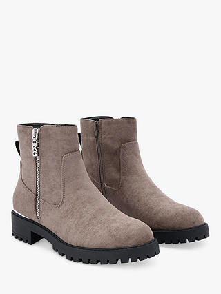 KG Kurt Geiger Tahira Suede Ankle Boots, Taupe