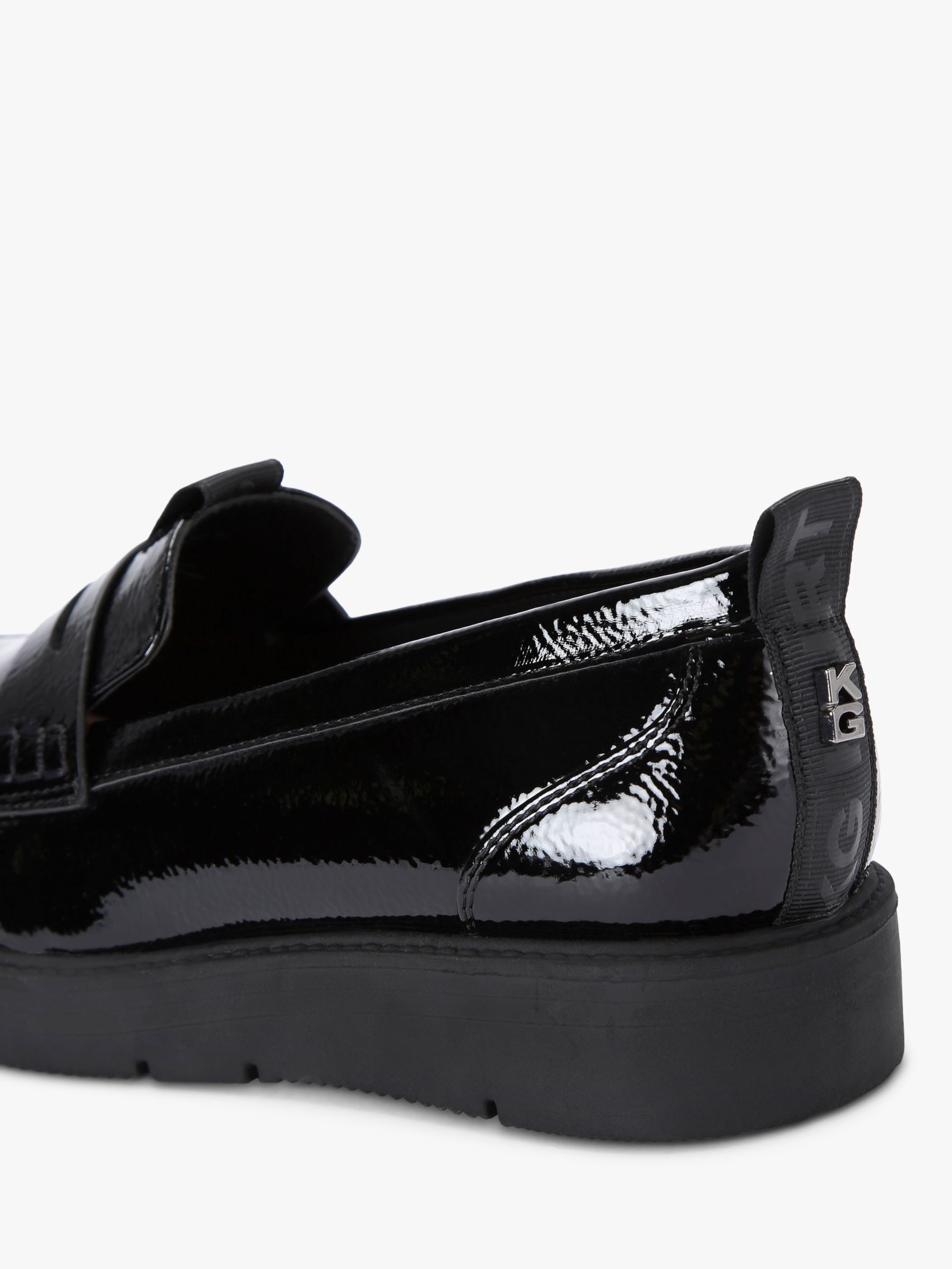 Buy KG Kurt Geiger Maxine Slip On Loafers, Black Online at johnlewis.com