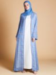 Aab Tile Print Maxi Kimono, Blue