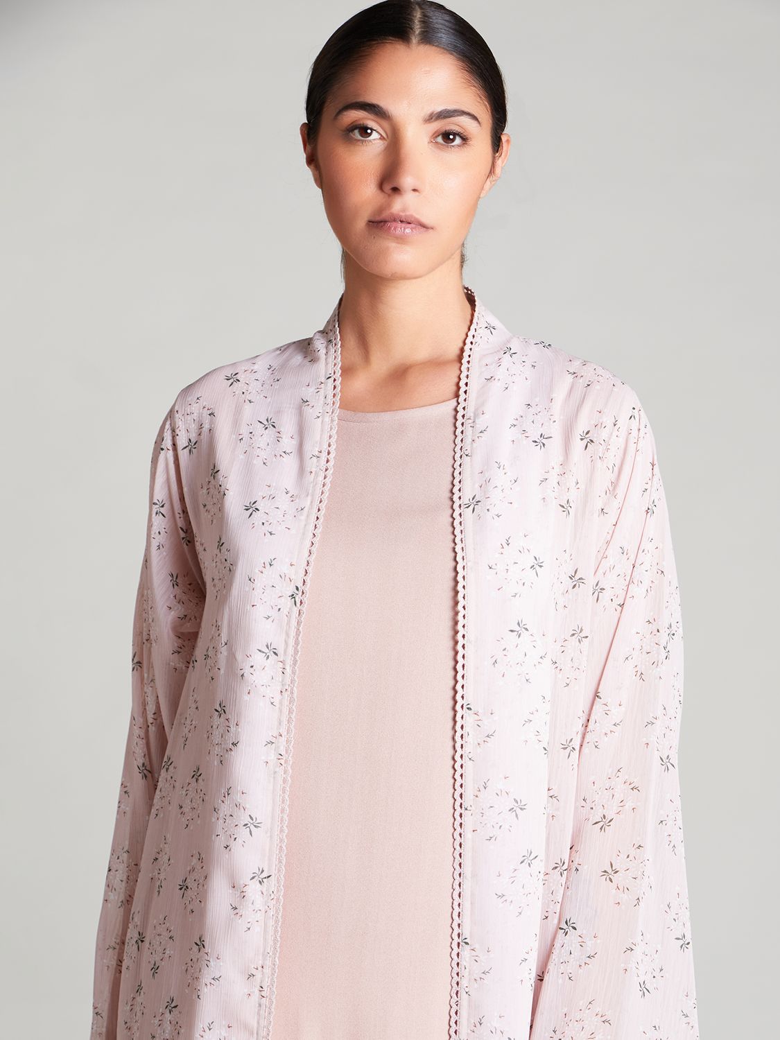 Buy Aab Sakura Floral Maxi Kimono, Pink Online at johnlewis.com