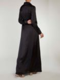 Aab Silk Side Wrap Maxi Dress, Black