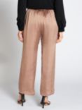 Aab Satin Slim Leg Trousers, Nude