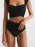 Reiss Cristina Plain High Waist Bikini Bottoms