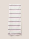 White Stuff Selma Lightweight Stripe Scarf, Pink/Multi