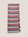 White Stuff Selma Stripe Midweight Scarf, Multi