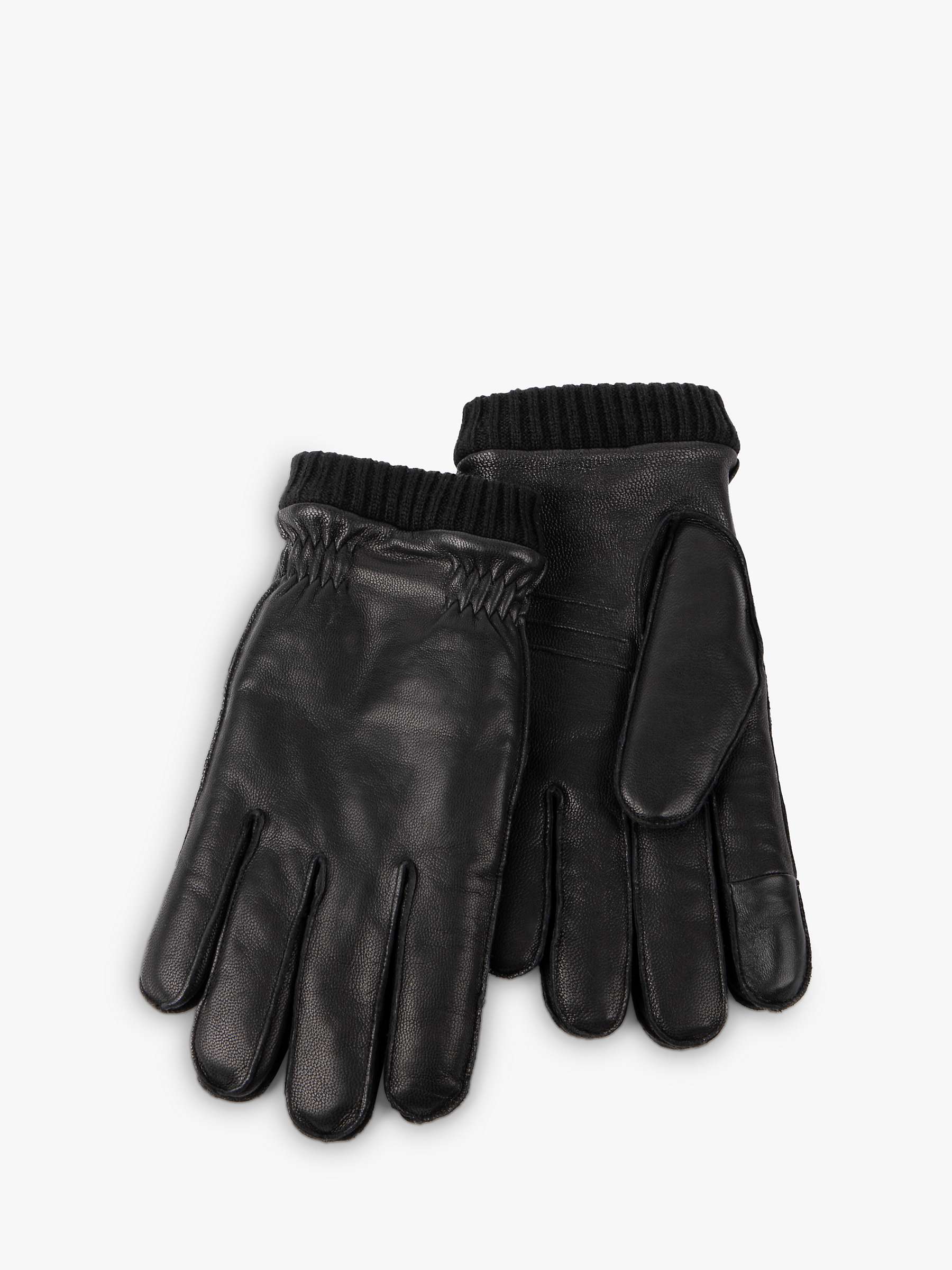 Buy totes Leather Gloves, Black Online at johnlewis.com
