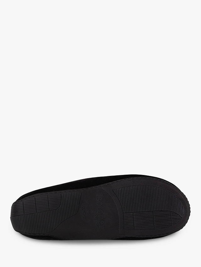 totes Airtex Suedette Moccasin Slippers, Black