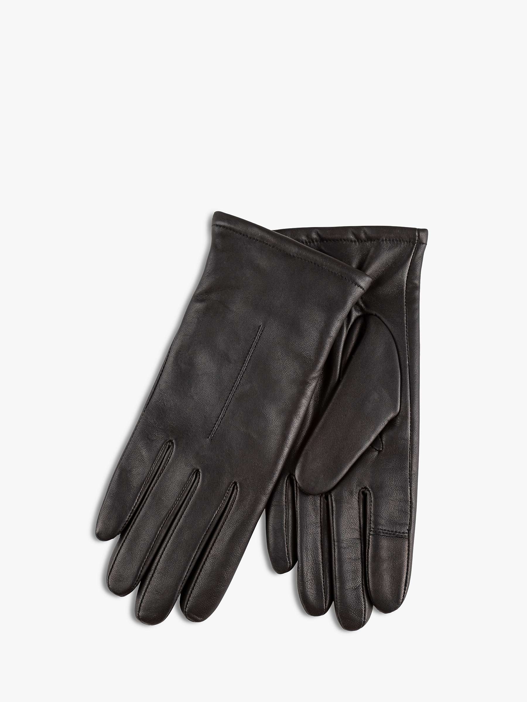 Buy totes Leather Cashmere Lined One Point Premium Leather Gloves, Black Online at johnlewis.com