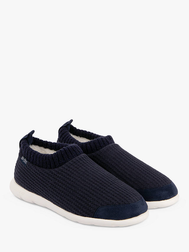 totes Iso Flex Waffle Bootie Slippers, Navy