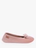 totes Sparkle Velour Ballerina Slippers, Pink Sparkle