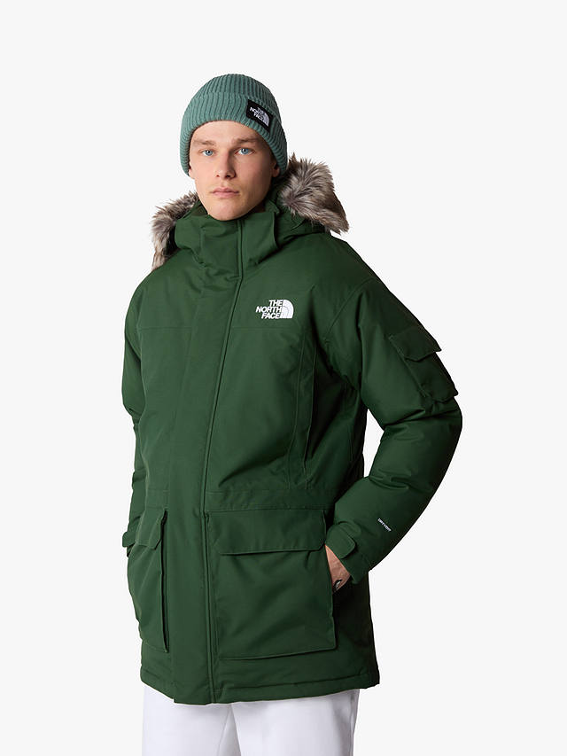 The North Face McMurdo Men's Recycled Waterproof Jacket, Pine Green at ...