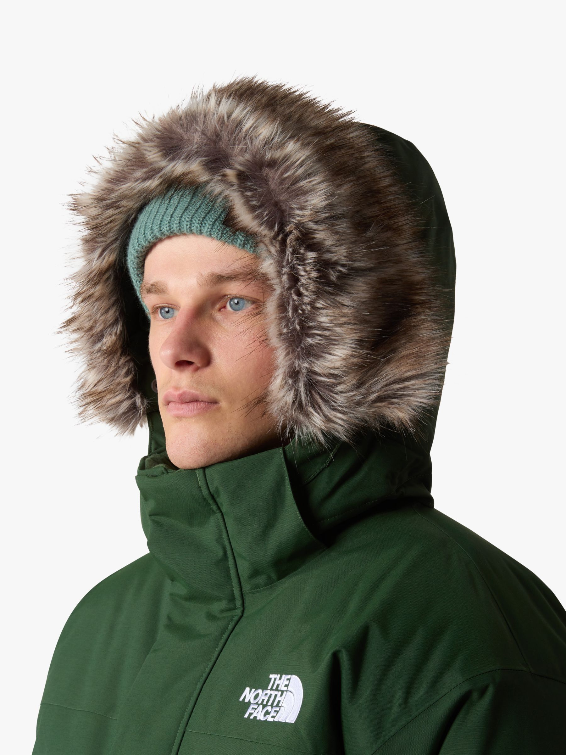 The North Face McMurdo Men's Recycled Waterproof Jacket, Pine Green at ...