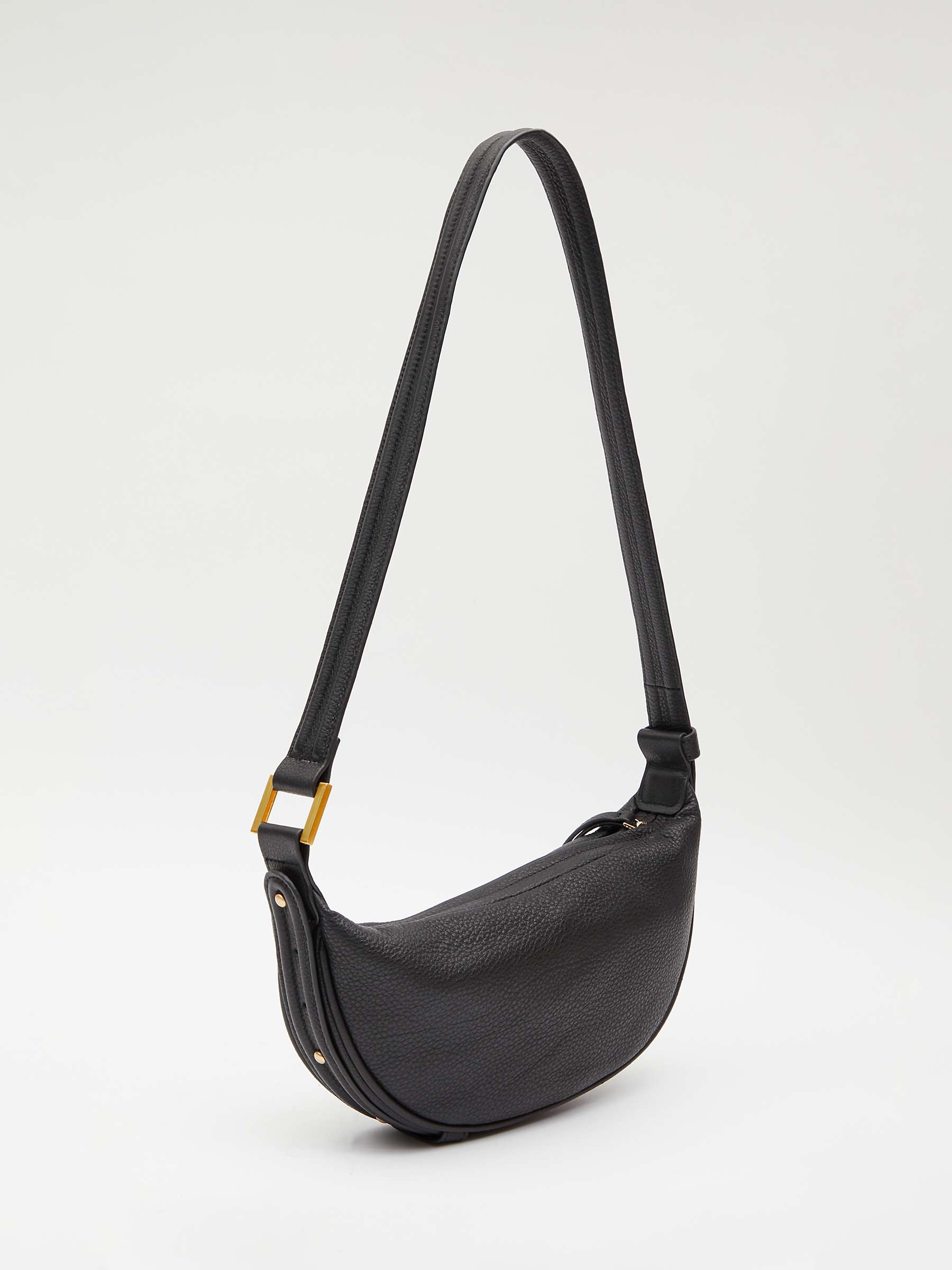 Buy HUSH Rory Crescent Leather Crossbody Bag Online at johnlewis.com