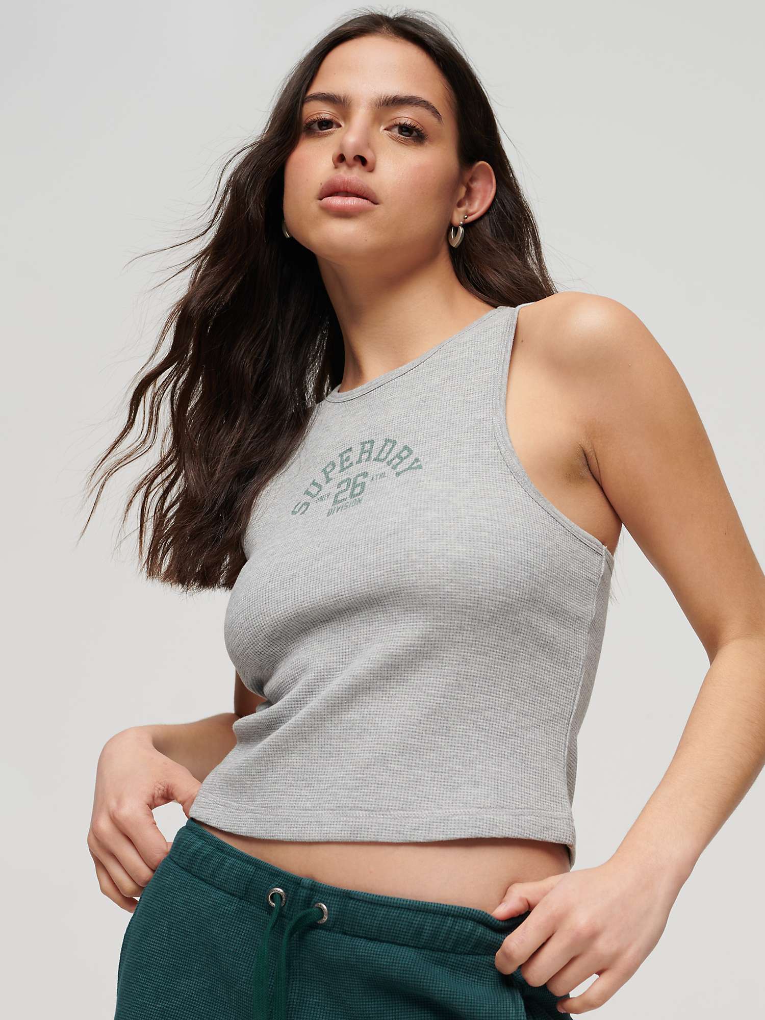 Buy Superdry Athletic Essential Waffle Tank Top Online at johnlewis.com