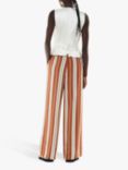 Whistles Bridget Maxi Stripe Trousers, Multi, Multi