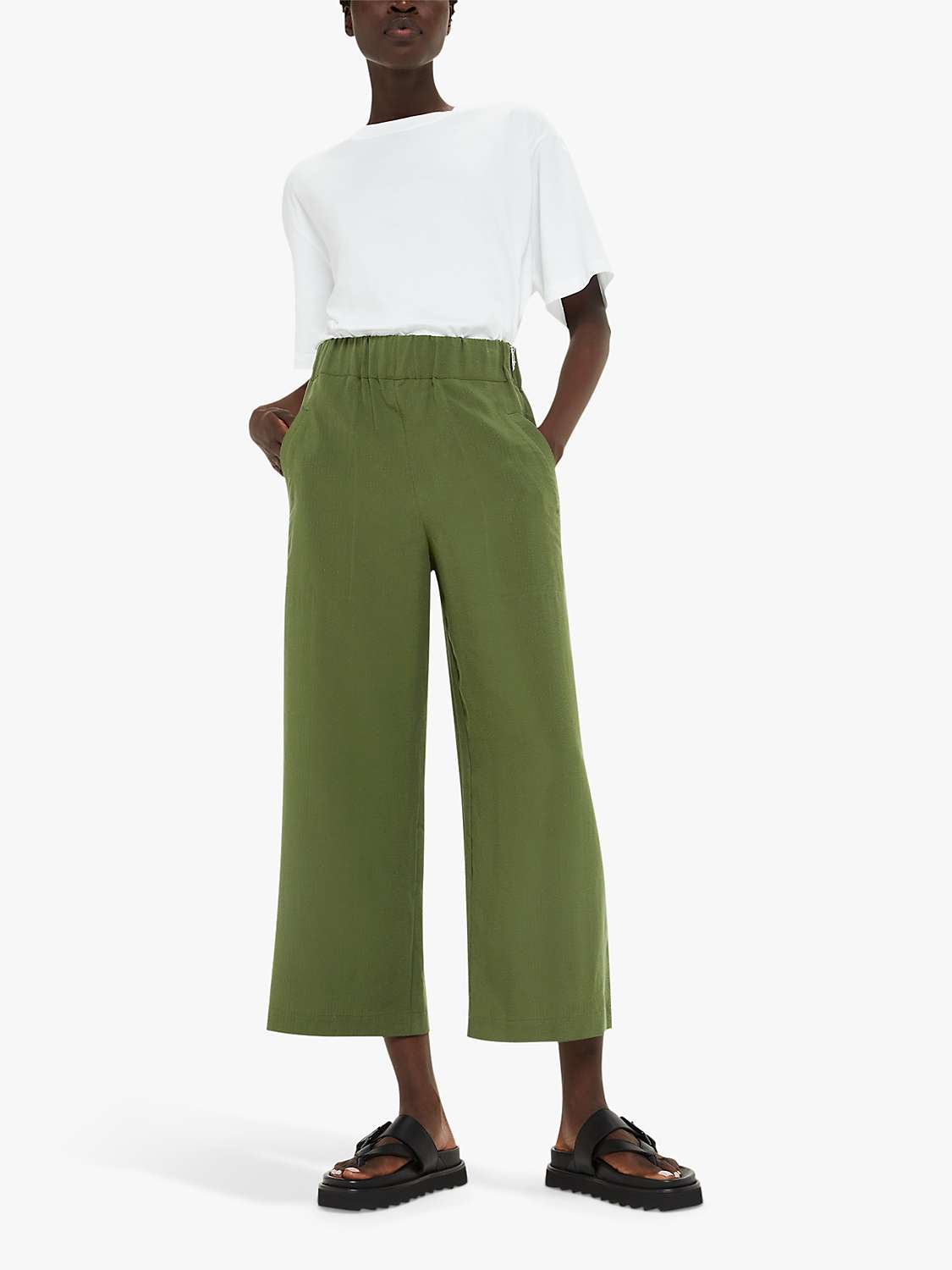 Buy Whistles Jade Side Zip Trousers Online at johnlewis.com