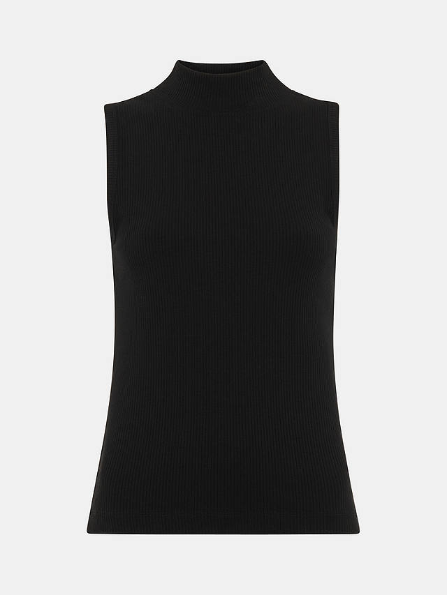 Whistles Ecovero Keyhole Cut Out Top, Black