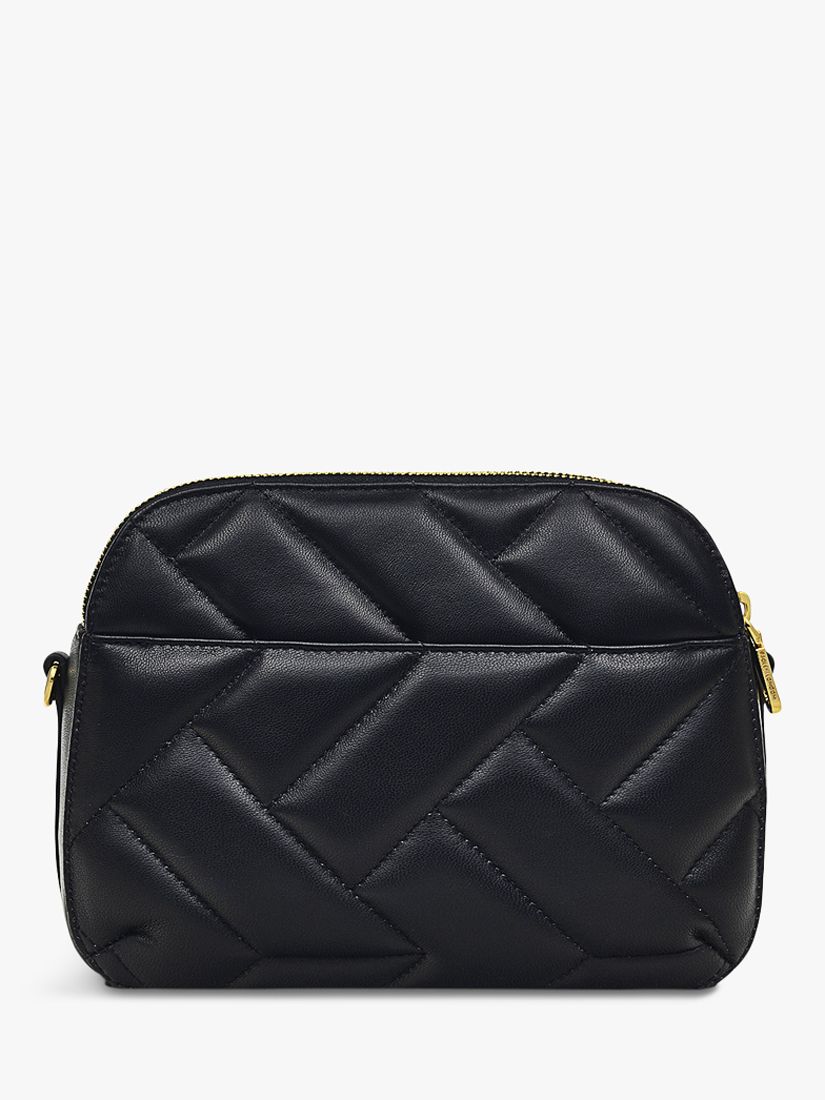 Radley Dukes Place Quilted Leather Cross Body Bag, Black at John Lewis ...