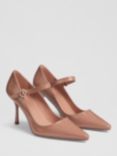 L.K.Bennett Camille Leather Court Shoes, Tau-dark Taupe
