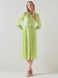 L.K.Bennett Tallis Pleated Dress, Green