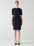 L.K.Bennett Marjorie Crepe Shift Dress, Navy