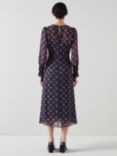 L.K.Bennett Wren Floral Midi Dress, Navy/Multi