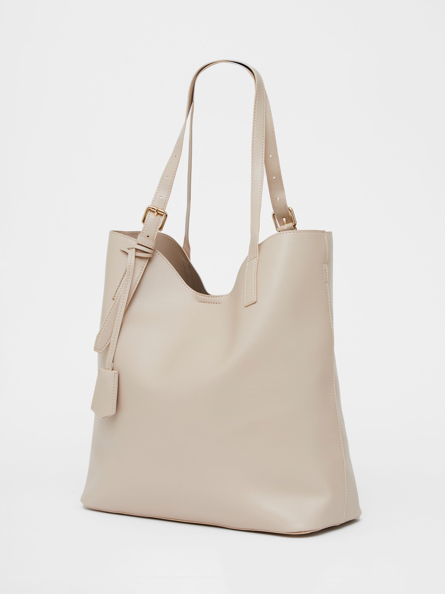 Buy French Connection Wave Tote Bag with Large Purse Pouch, Natural Online at johnlewis.com