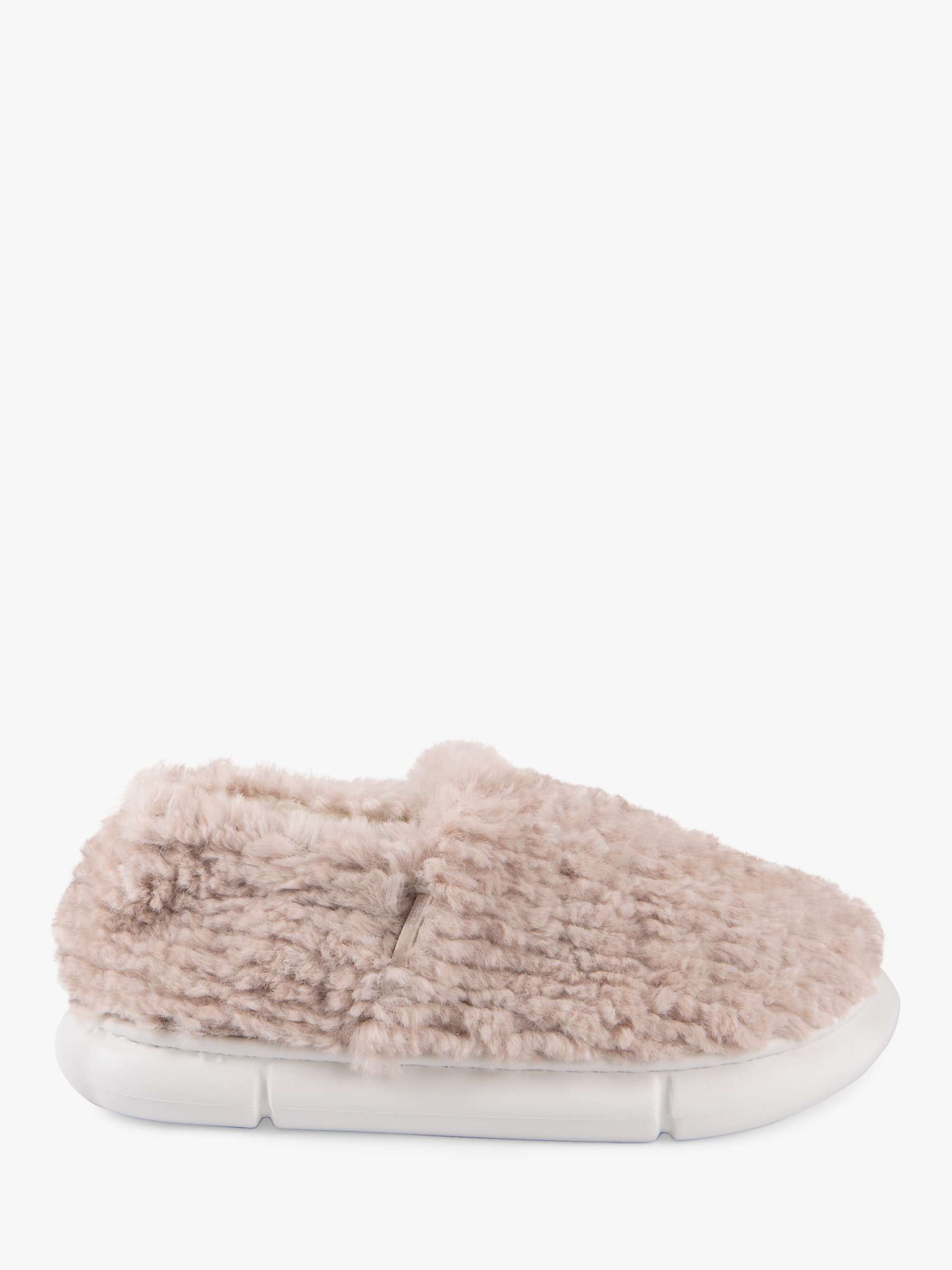 Buy totes Eva Cloud Textured Faux Fur Slippers Online at johnlewis.com