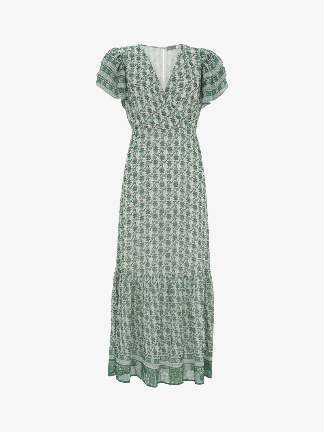 Mint Velvet Casey Abstract Print Maxi Dress Greenmulti At John Lewis And Partners