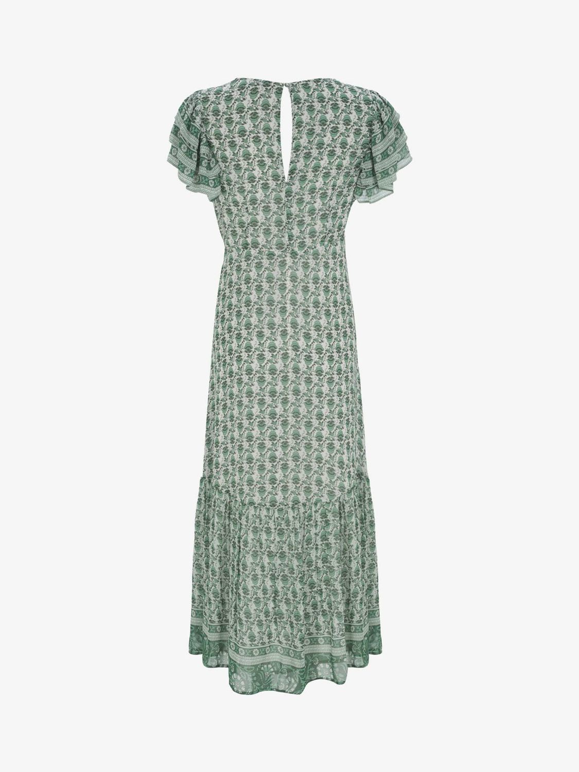 Mint Velvet Casey Abstract Print Maxi Dress, Green/Multi