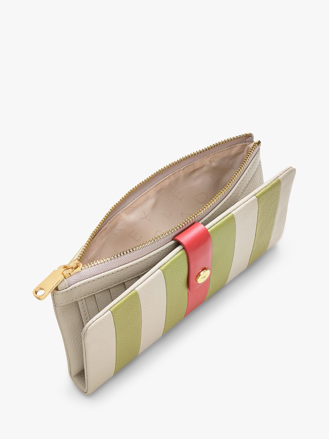 Radley Larkswood 2.0 Stripe Large Bifold Matinee Purse, Pumice