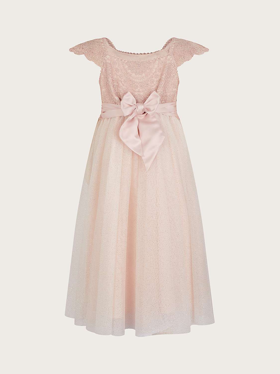 Buy Monsoon Kids' Estella Party Dress, Pink Online at johnlewis.com