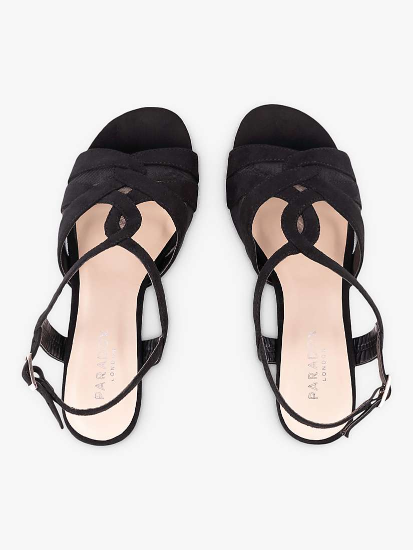 Buy Paradox London Narelle Wide Fit Sandals, Black Online at johnlewis.com