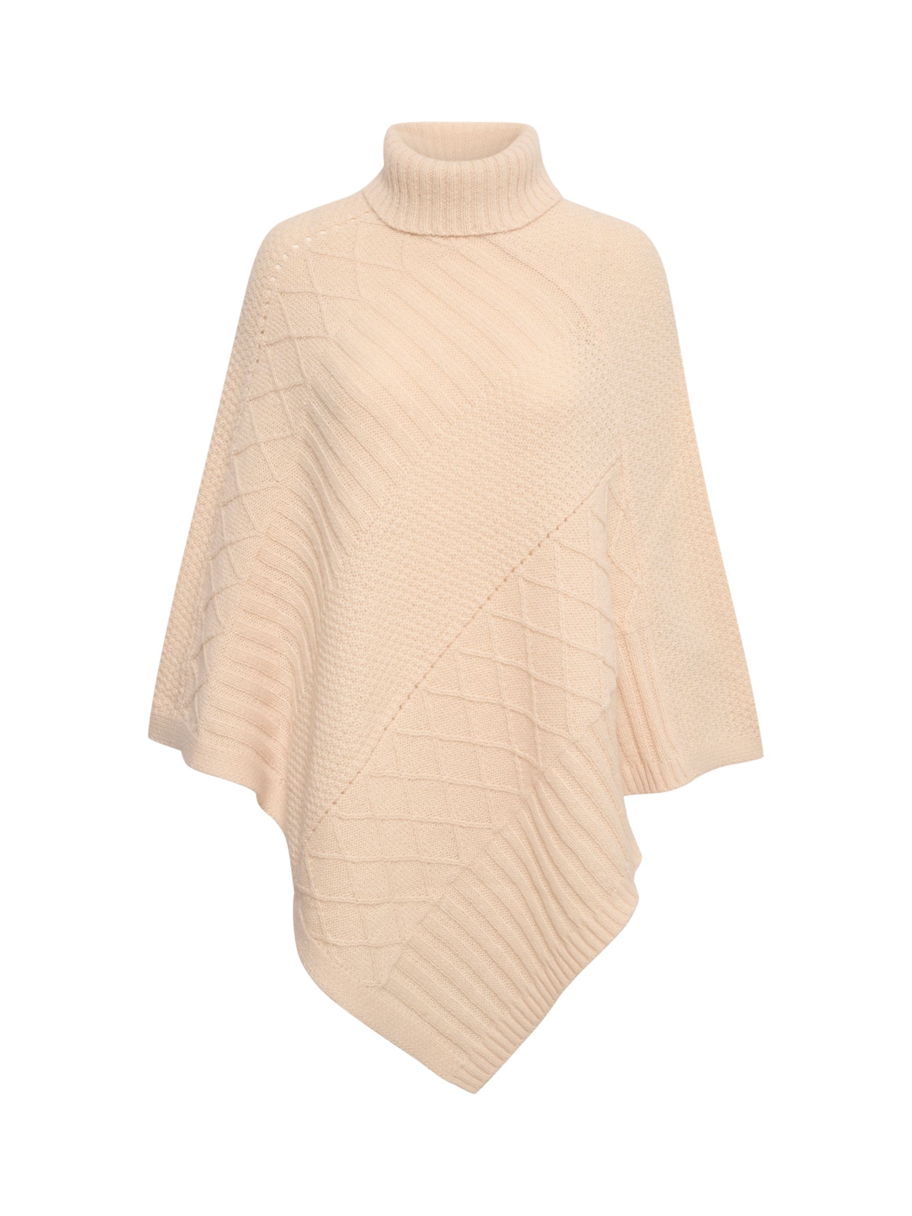 Buy KAFFE Ester Asymmetric Hem Poncho, Sand Dollar Online at johnlewis.com