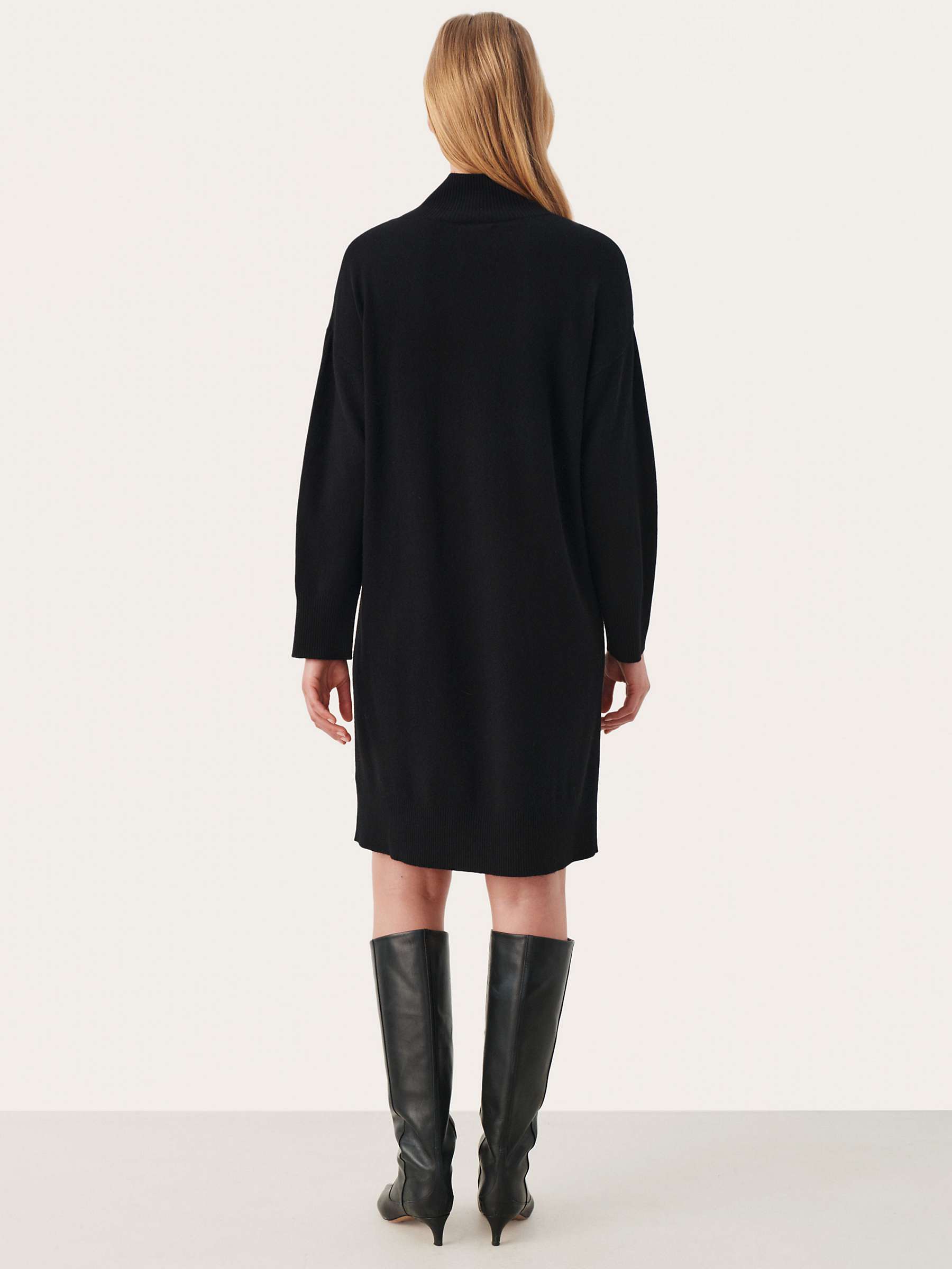 Buy Part Two Clarah Cashmere Blend Jumper Dress, Black Online at johnlewis.com