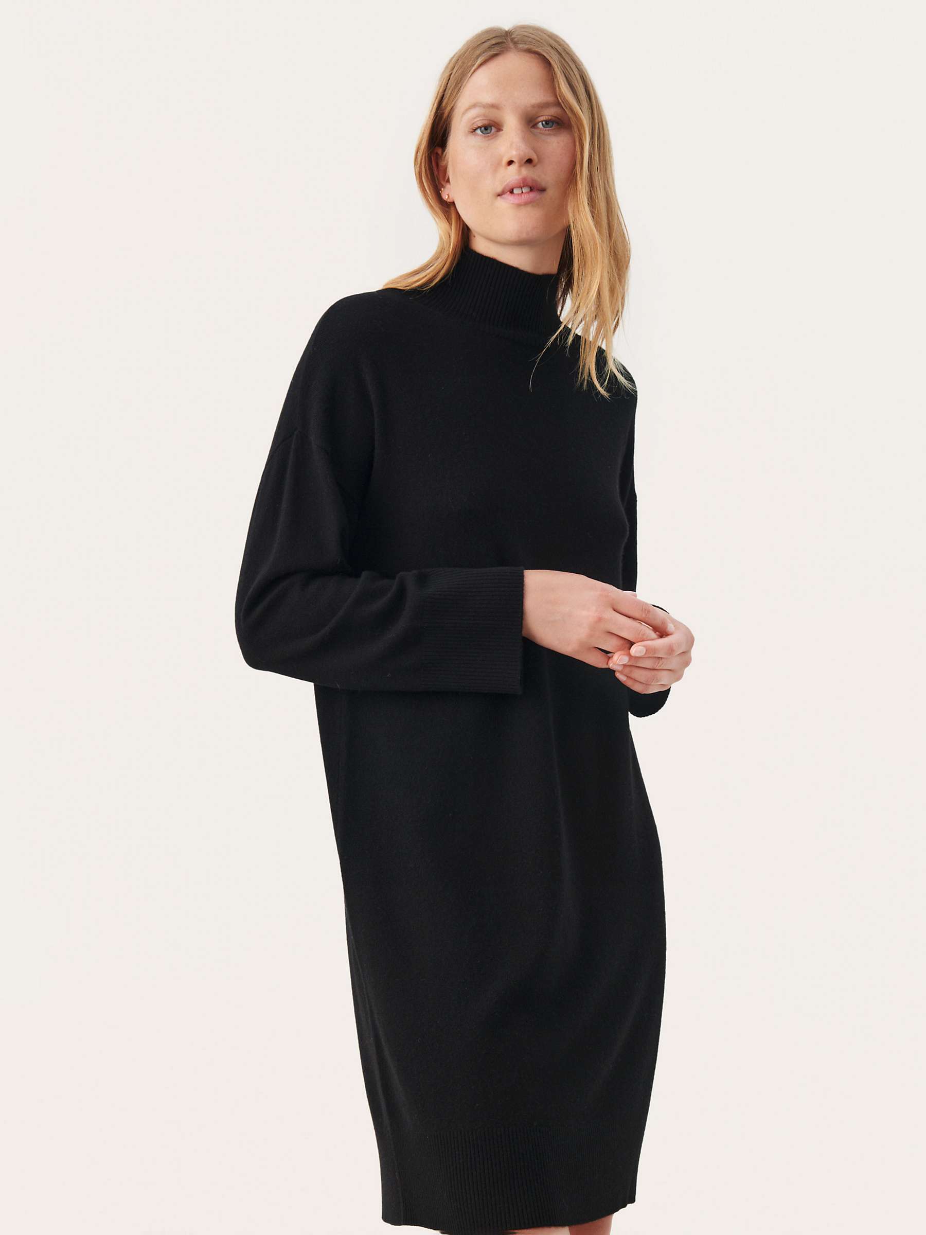 Buy Part Two Clarah Cashmere Blend Jumper Dress, Black Online at johnlewis.com