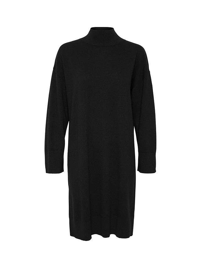 Part Two Clarah Cashmere Blend Jumper Dress, Black at John Lewis & Partners